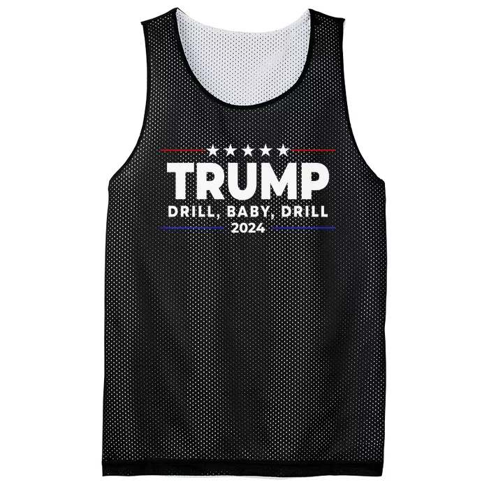 Trump 2024 Drill Baby Drill Mesh Reversible Basketball Jersey Tank