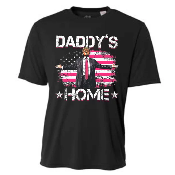 Trump 2024 Daddys Home Trump Pink Cooling Performance Crew T-Shirt