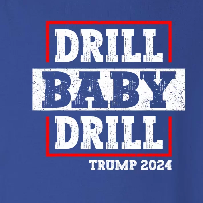 Trump 2024 Drill Baby Drill Toddler Long Sleeve Shirt