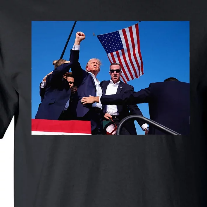 Trump 2024 Donald Trump Fist Pump Tall T-Shirt