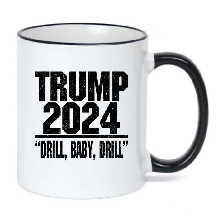 Trump 2024 Drill Baby Drill Black Color Changing Mug