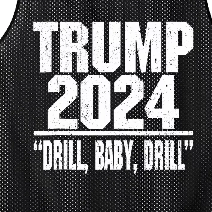 Trump 2024 Drill Baby Drill Mesh Reversible Basketball Jersey Tank