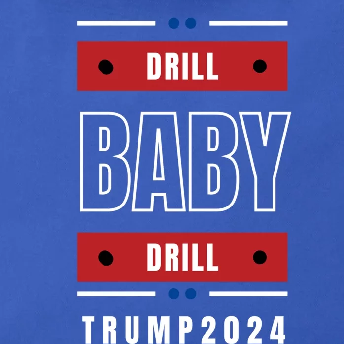 Trump 2024: Drill Drill Vote Trump Funny Gift Zip Tote Bag