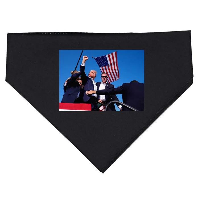 Trump 2024 Donald Trump Fist Pump USA-Made Doggie Bandana