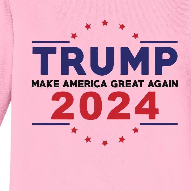 Trump 2024 Donald Trump 2024 Baby Long Sleeve Bodysuit