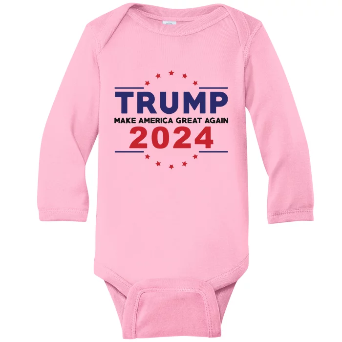 Trump 2024 Donald Trump 2024 Baby Long Sleeve Bodysuit