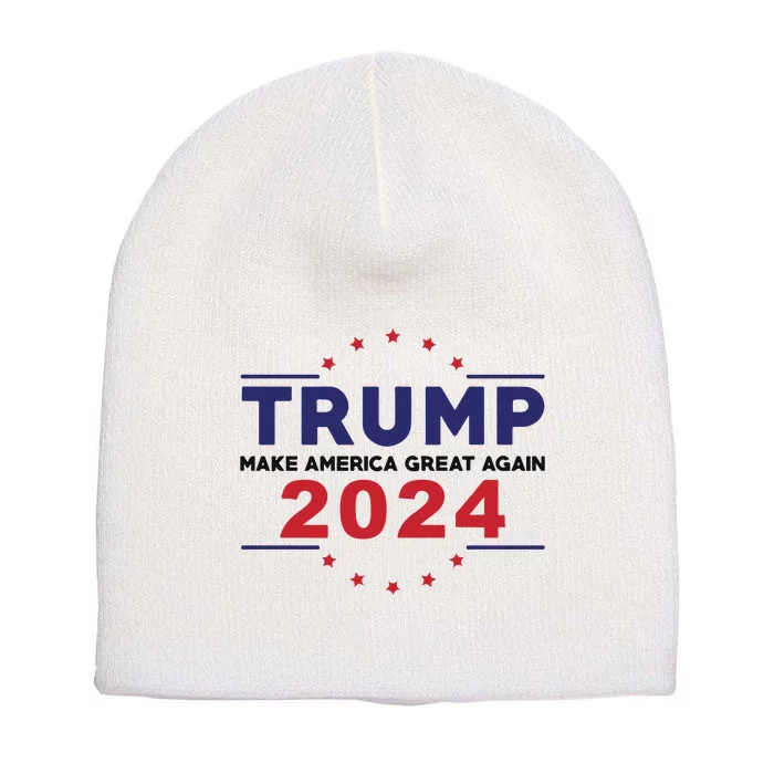 Trump 2024 Donald Trump 2024 Short Acrylic Beanie