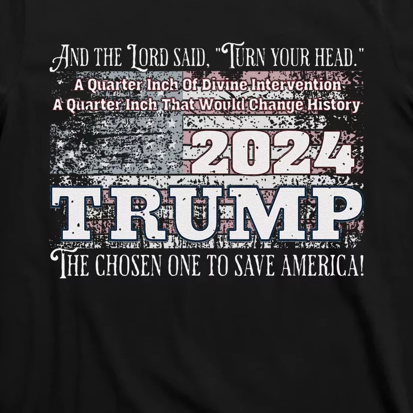 Trump 2024 Divine Intervention The Save America T-Shirt