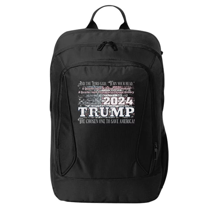 Trump 2024 Divine Intervention The Save America City Backpack