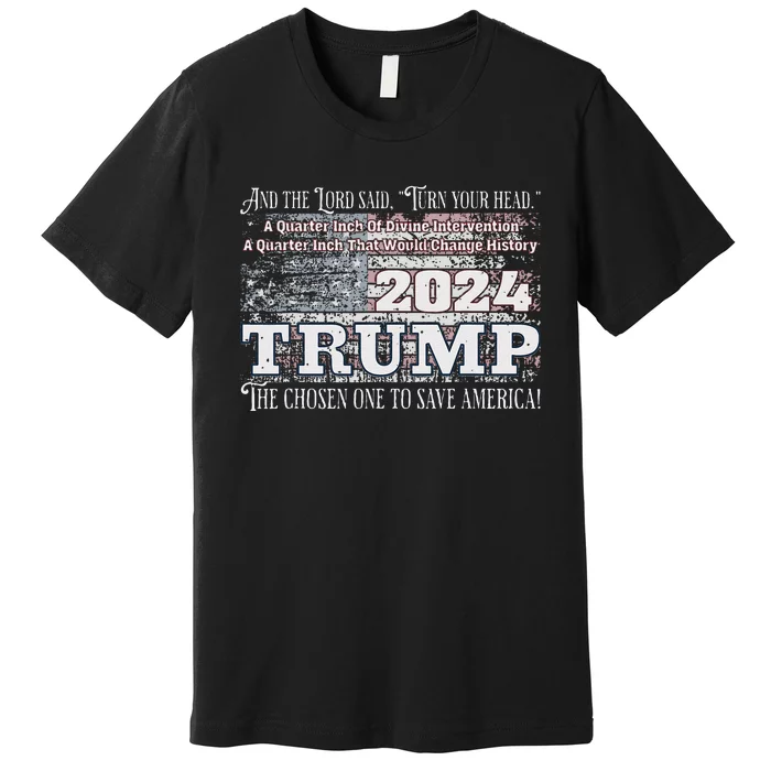 Trump 2024 Divine Intervention The Save America Premium T-Shirt