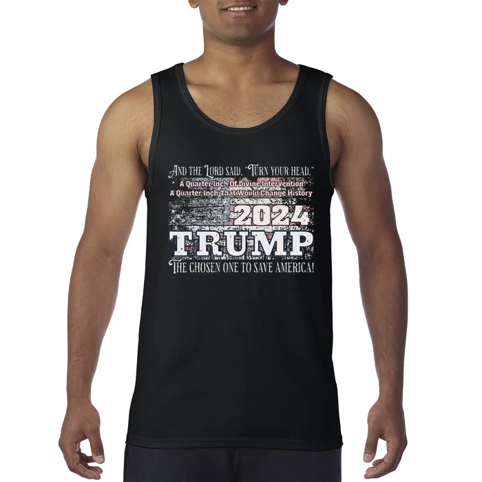 Trump 2024 Divine Intervention The Save America Tank Top