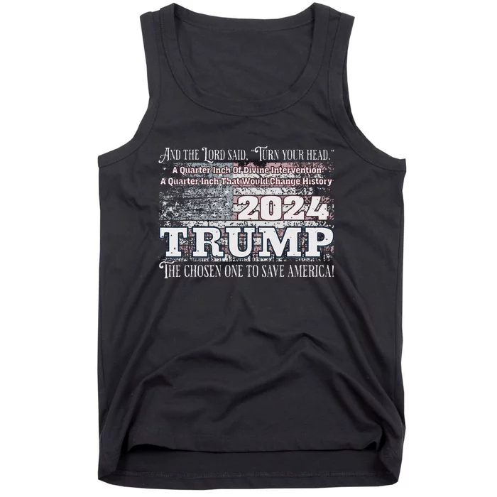 Trump 2024 Divine Intervention The Save America Tank Top