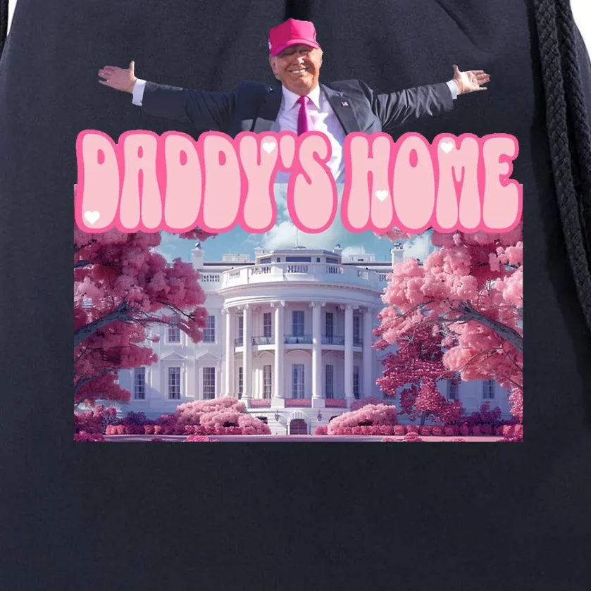 Trump 2024 Daddys Home Pink Classic Drawstring Bag