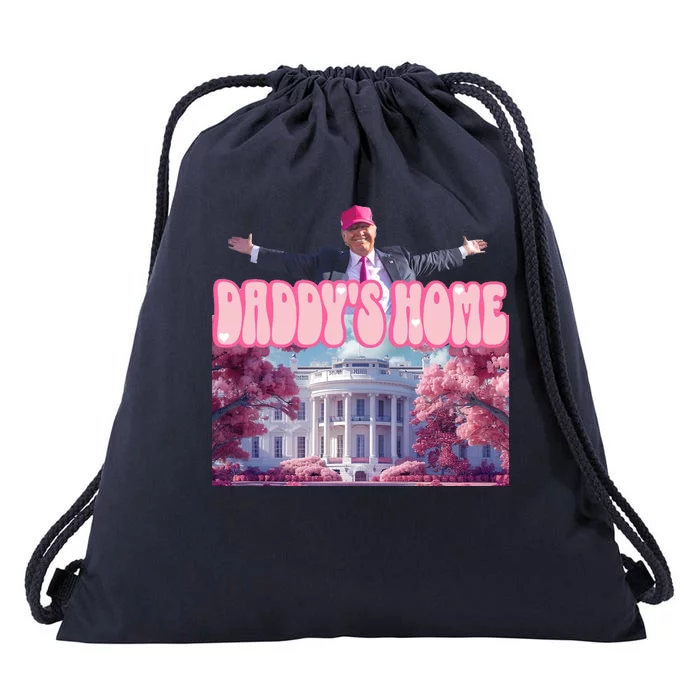 Trump 2024 Daddys Home Pink Classic Drawstring Bag