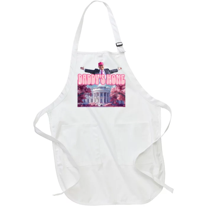 Trump 2024 Daddys Home Pink Classic Full-Length Apron With Pocket