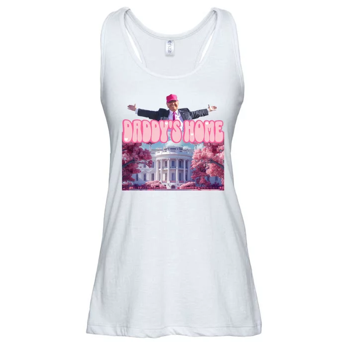 Trump 2024 Daddys Home Pink Classic Ladies Essential Flowy Tank