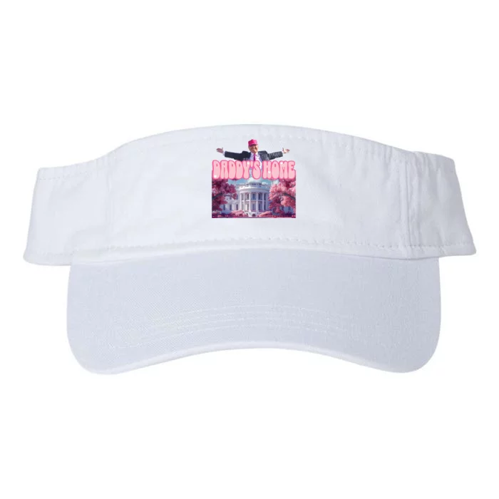 Trump 2024 Daddys Home Pink Classic Valucap Bio-Washed Visor