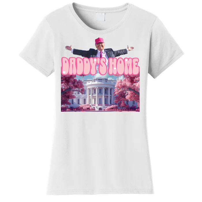 Trump 2024 Daddys Home Pink Classic Women's T-Shirt