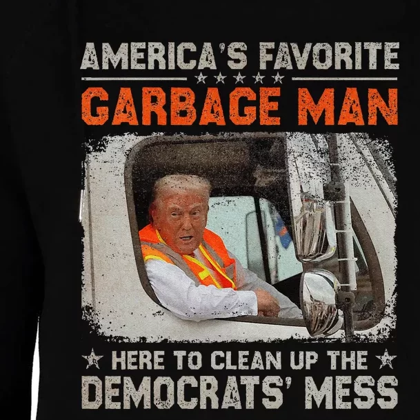 Trump 2024 Election Trump Garbage Man Vote Trump President Gift Womens Funnel Neck Pullover Hood