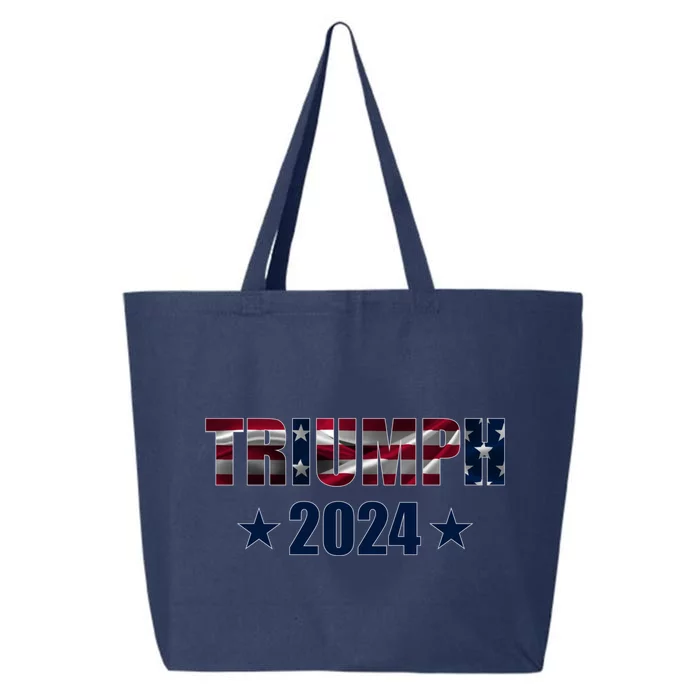 Triumph 2024 Election Donald Trump Great Gift 25L Jumbo Tote