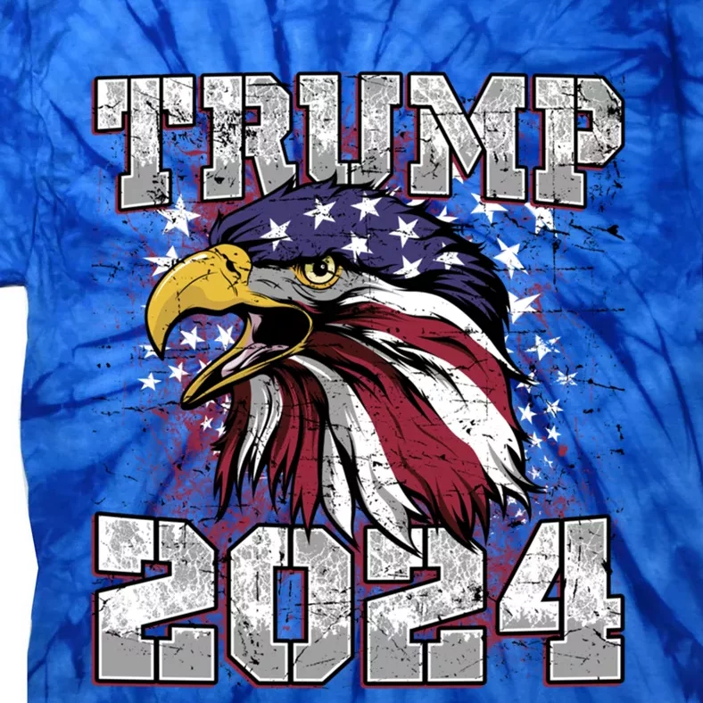 Trump 2024 Eagle Usa Flag Donald Trump Elections 2024 Gift Tie-Dye T-Shirt