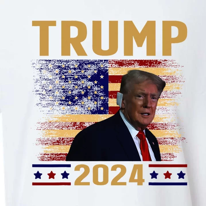 Trump 2024 Election Shot WonT Be Stopped Sueded Cloud Jersey T-Shirt