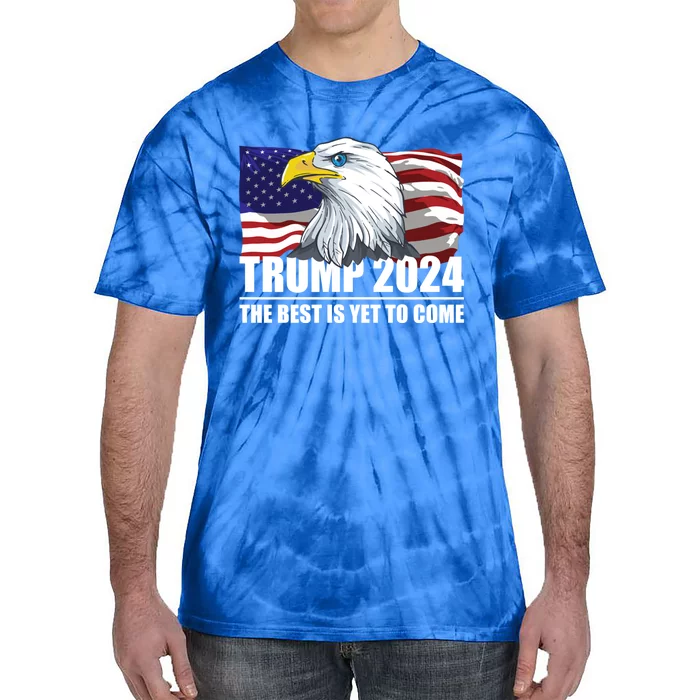 Trump 2024 Eagle Usa Flag Donald Trump Elections 2024 Cute Gift Tie-Dye T-Shirt