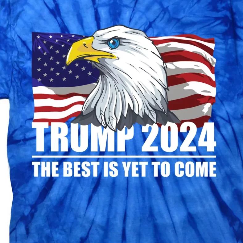 Trump 2024 Eagle Usa Flag Donald Trump Elections 2024 Cute Gift Tie-Dye T-Shirt