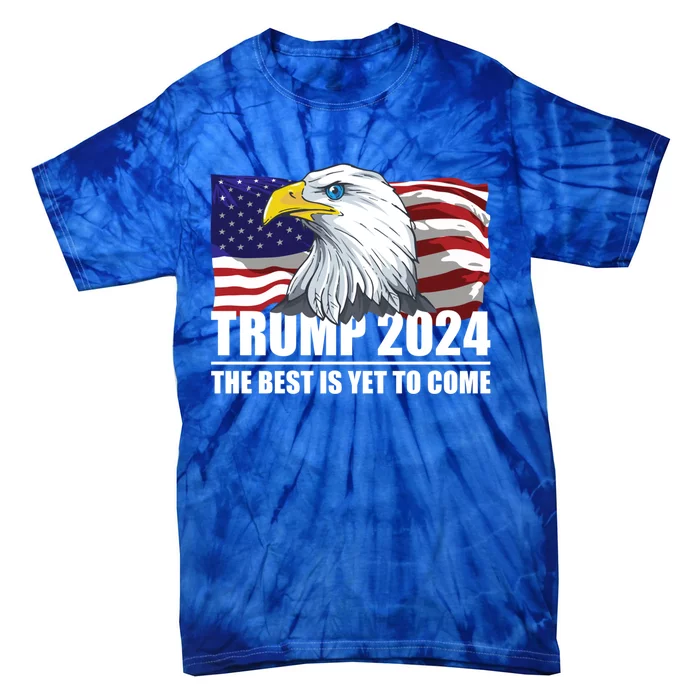 Trump 2024 Eagle Usa Flag Donald Trump Elections 2024 Cute Gift Tie-Dye T-Shirt