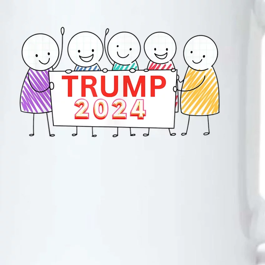 Trump 2024 Election For Trump Fans Funny Stickman Figure Black Color Changing Mug