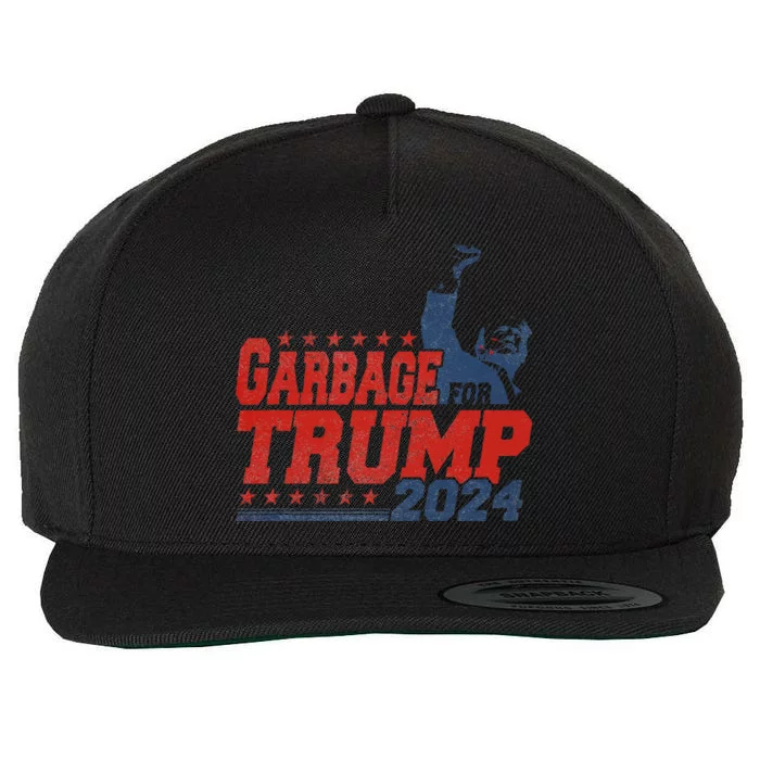 Trump 2024 Election Proud To Be Garbage Vote Trump President Wool Snapback Cap