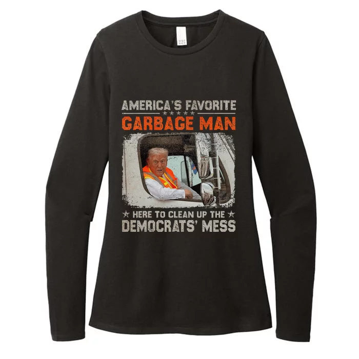 Trump 2024 Election Trump Garbage Man Vote Trump President Womens CVC Long Sleeve Shirt