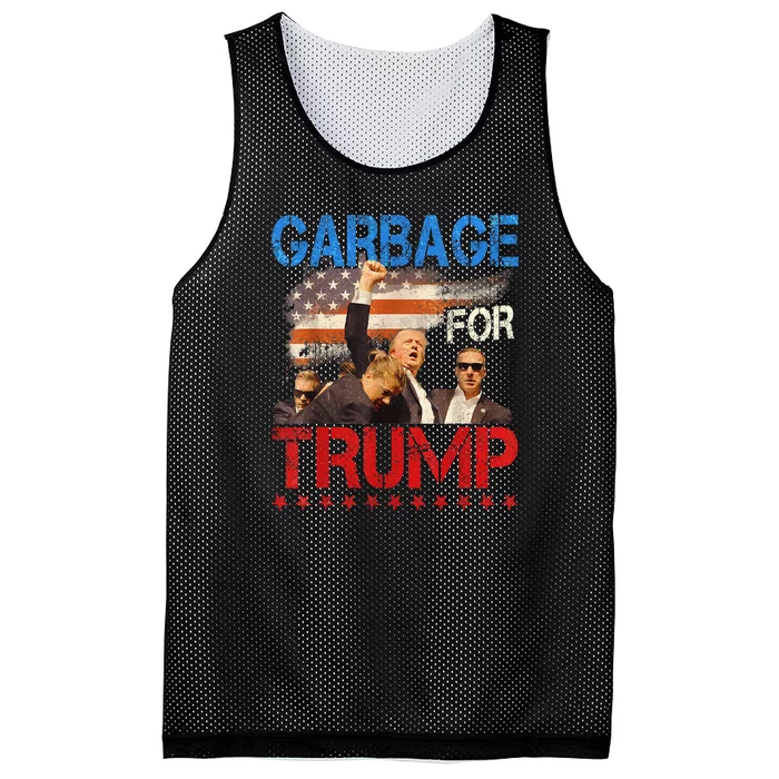 Trump 2024 Election Proud To Be Garbage Vote Trump President Mesh Reversible Basketball Jersey Tank