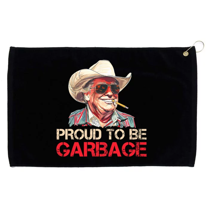 Trump 2024 Election Proud To Be Garbage Vote Trump President Grommeted Golf Towel