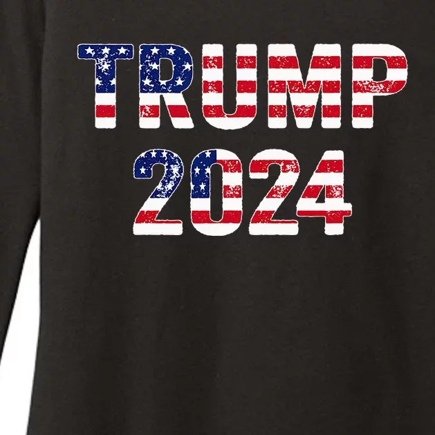 Trump 2024 Election Gift Womens CVC Long Sleeve Shirt