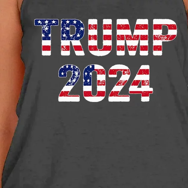 Trump 2024 Election Gift Women's Knotted Racerback Tank