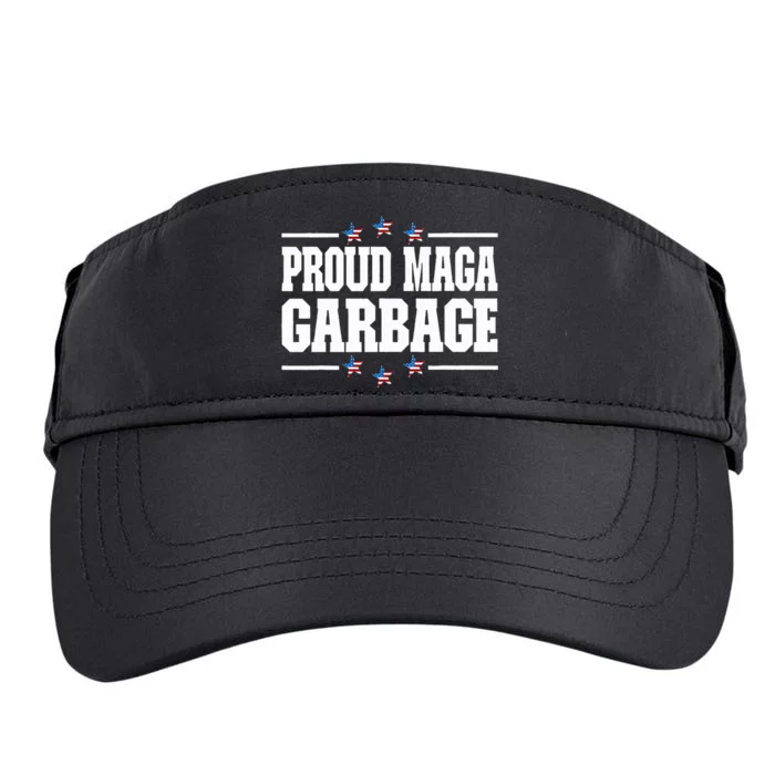 Trump 2024 Election Proud Maga Garbage Vote Trump President Adult Drive Performance Visor