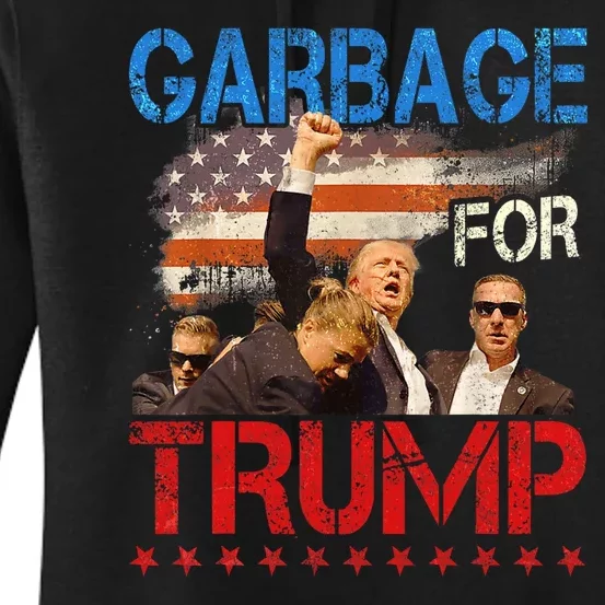 Trump 2024 Election Proud To Be Garbage Vote Trump President Women's Pullover Hoodie