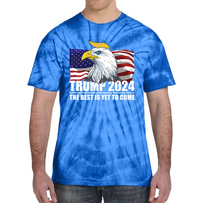 Trump 2024 Eagle Usa Flag Donald Trump Elections 2024 Gift Tie-Dye T-Shirt