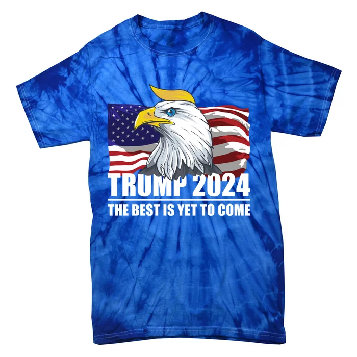 Trump 2024 Eagle Usa Flag Donald Trump Elections 2024 Gift Tie-Dye T-Shirt