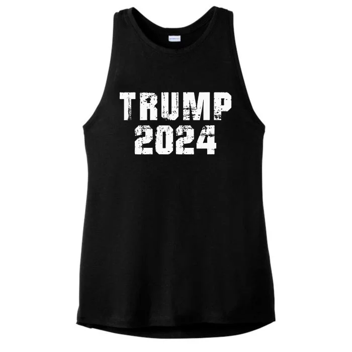 Trump 2024 Election Keep America Great 2020 And More RED Ladies Tri-Blend Wicking Tank