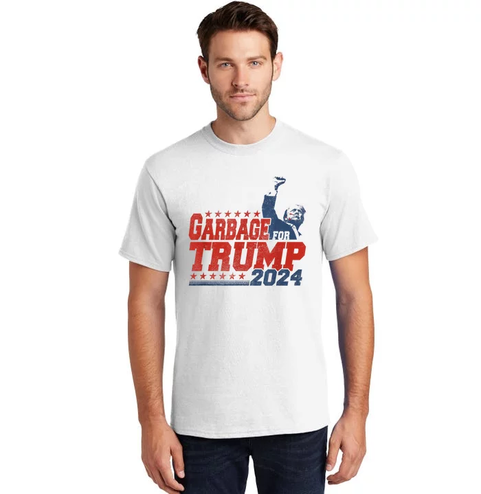 Trump 2024 Election Proud To Be Garbage Vote Trump President Tall T-Shirt