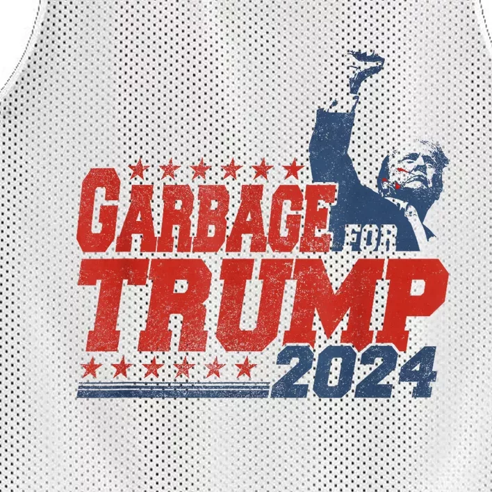 Trump 2024 Election Proud To Be Garbage Vote Trump President Mesh Reversible Basketball Jersey Tank