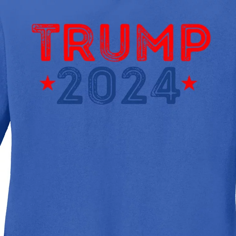 Trump 2024 Election Gift Ladies Long Sleeve Shirt