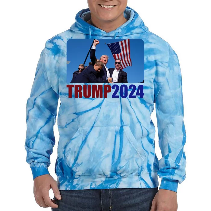 Trump 20247 Election Pennsylvania Rally Shooting Tie Dye Hoodie