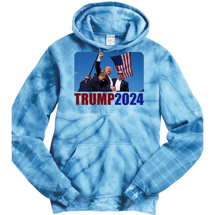 Trump 20247 Election Pennsylvania Rally Shooting Tie Dye Hoodie