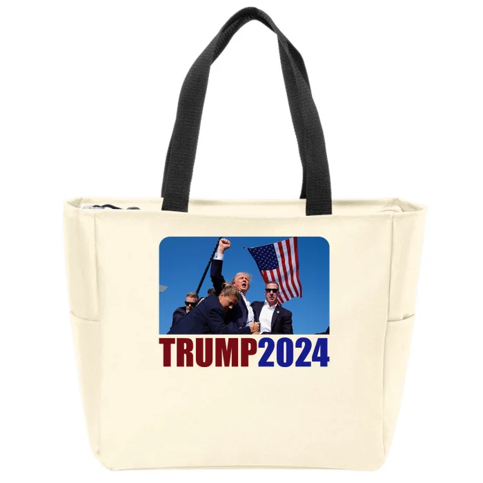 Trump 20247 Election Pennsylvania Rally Shooting Zip Tote Bag