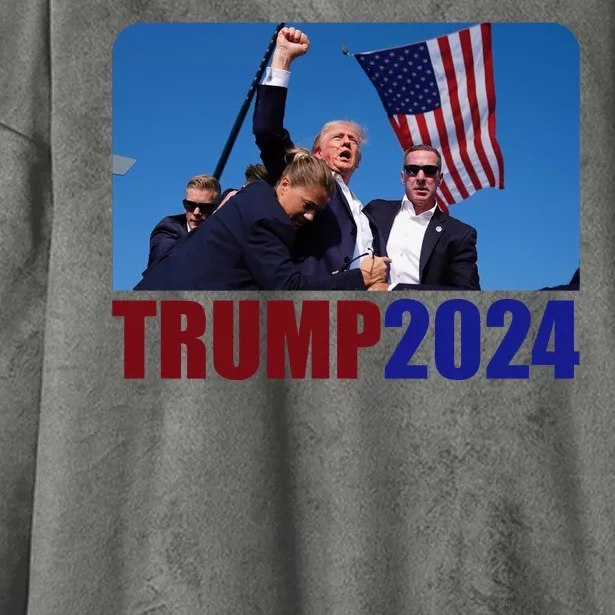 Trump 20247 Election Pennsylvania Rally Shooting Hooded Wearable Blanket