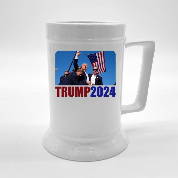 Trump 20247 Election Pennsylvania Rally Shooting Front & Back Beer Stein