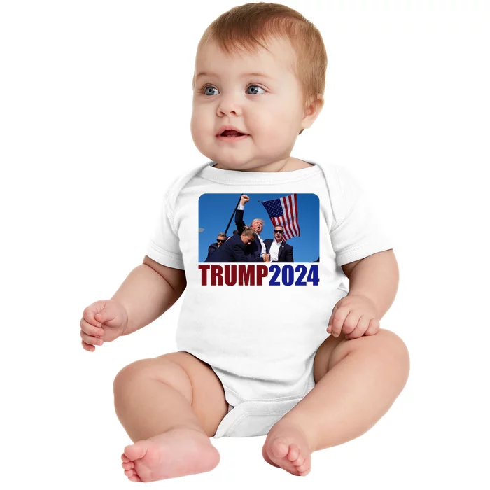 Trump 20247 Election Pennsylvania Rally Shooting Baby Bodysuit